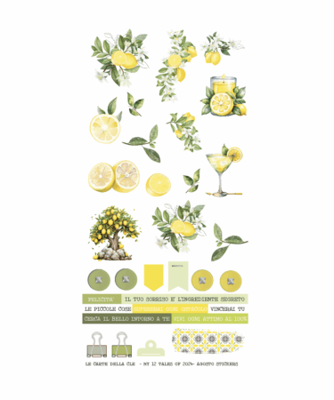 IL NEGOZIO DELLA MAMMA DI CLE - GLI ABBELLIMENTI DELLA CLE – MY 12 TALES OF 2024 - AGOSTO-STICKERS 6X12