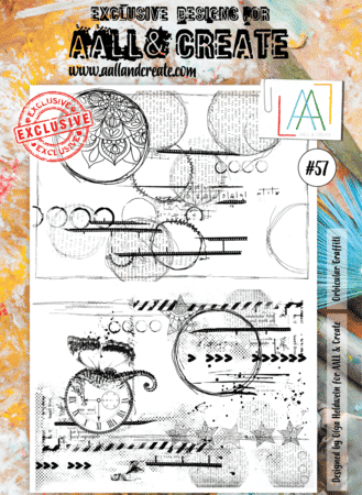 AALL & CREATE - Stamp Set A4 Orbicular Graffiti