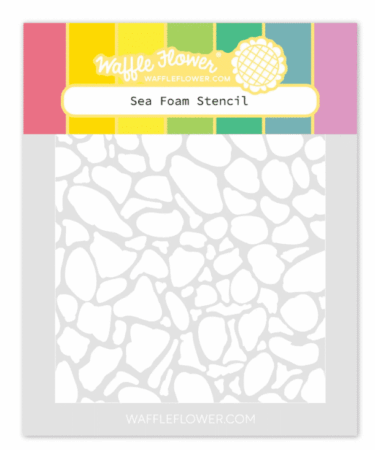 WAFFLE FLOWER - Sea Foam Stencil