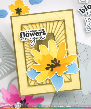 Alternative view of WAFFLE FLOWER - Painted Flower Matching Die