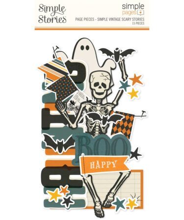 SIMPLE STORIES - Collezione SIMPLE VINTAGE SCARY STORIES -Simple Pages Page Pieces