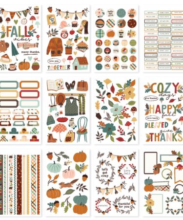 Alternative view of SIMPLE STORIES - Collezione  CIDER AND DONUTS - STICKER BOOK