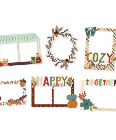 Alternative view of SIMPLE STORIES - Collezione  CIDER AND DONUTS - CHIPBOARD FRAMES