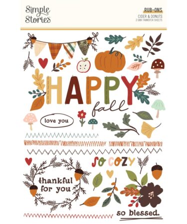 SIMPLE STORIES - Collezione  CIDER AND DONUTS -  RUB ONS