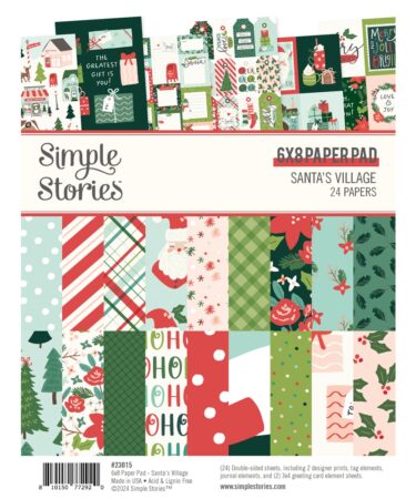 SIMPLE STORIES - Collezione  SANTAS VILLAGE - 6x8 Pad