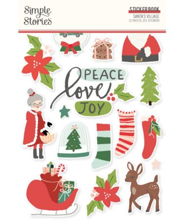 SIMPLE STORIES - Collezione  SANTAS VILLAGE -Sticker Book