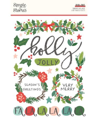 SIMPLE STORIES - Collezione  SANTAS VILLAGE -Rub Ons