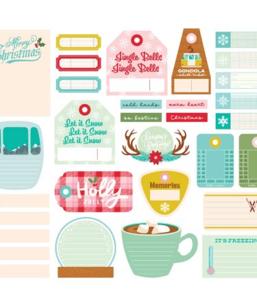 Alternative view of SIMPLE STORIES - Collezione SNOW PINE LODGE -  Journal Bits & Pieces