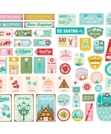 Alternative view of SIMPLE STORIES - Collezione SNOW PINE LODGE - Sign Bits & Pieces