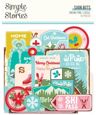 SIMPLE STORIES - Collezione SNOW PINE LODGE - Sign Bits & Pieces