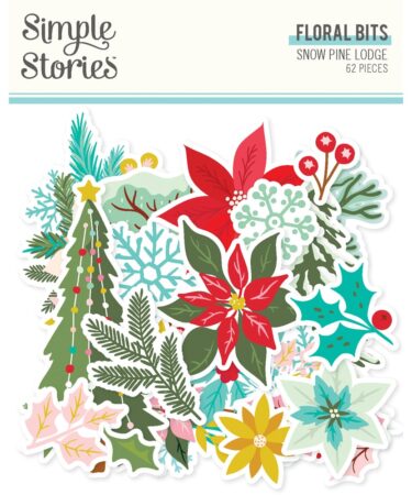 SIMPLE STORIES - Collezione SNOW PINE LODGE - Floral Bits & Pieces
