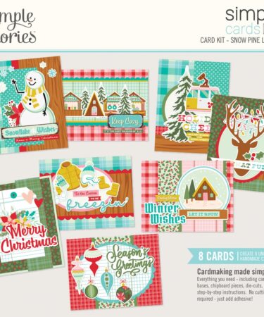 SIMPLE STORIES - Collezione SNOW PINE LODGE - Simple Cards Card Kit