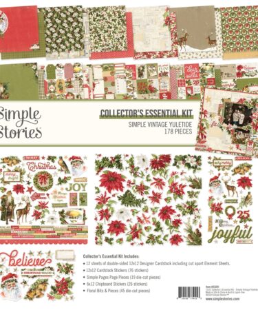 SIMPLE STORIES - Collezione SIMPLE VINTAGE YULETIDE - Collectors Essentials Kit