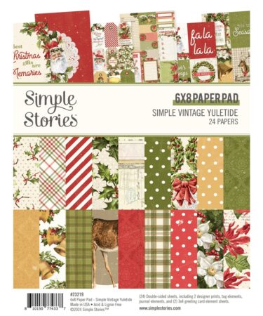 SIMPLE STORIES - Collezione SIMPLE VINTAGE YULETIDE - 6x8 Pad