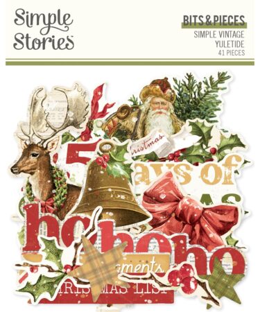 SIMPLE STORIES - Collezione SIMPLE VINTAGE YULETIDE - Bits & Pieces