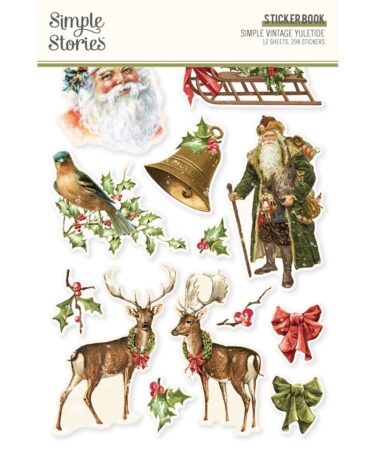 SIMPLE STORIES - Collezione SIMPLE VINTAGE YULETIDE - Sticker Book