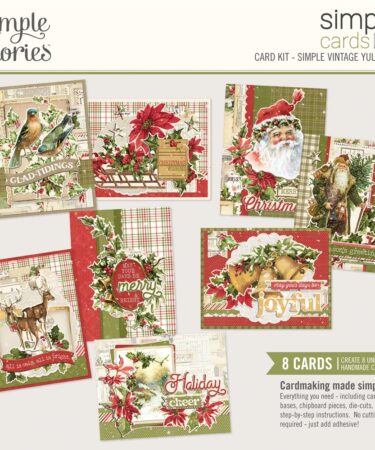 SIMPLE STORIES - Collezione SIMPLE VINTAGE YULETIDE - Simple Cards Card Kit