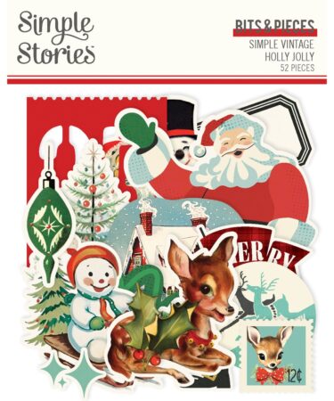 SIMPLE STORIES - Collezione  SIMPLE VINTAGE HOLLY JOLLY - Bits & Pieces
