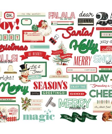 Alternative view of SIMPLE STORIES - Collezione  SIMPLE VINTAGE HOLLY JOLLY - Sentiment Bits & Pieces