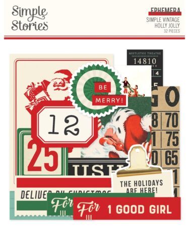 SIMPLE STORIES - Collezione  SIMPLE VINTAGE HOLLY JOLLY - Ephemera