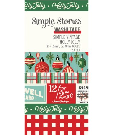 SIMPLE STORIES - Collezione  SIMPLE VINTAGE HOLLY JOLLY - Washi Tape