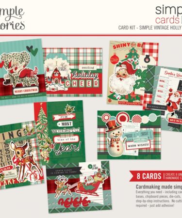 SIMPLE STORIES - Collezione  SIMPLE VINTAGE HOLLY JOLLY -  SIMPLE CARDS CARD KIT