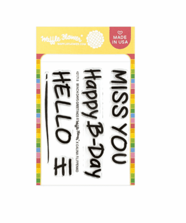WAFFLE FLOWER - Beach Days Greetings Stamp Set