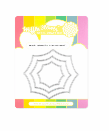 WAFFLE FLOWER - Beach Umbrella Die-n-stencil