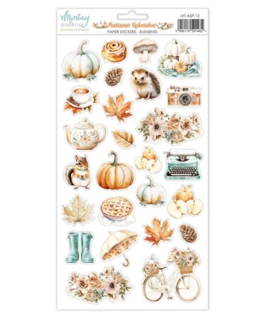 MINTAY- COLLEZIONE AUTUMN SPLENDOR -  Paper Stickers - Element (6"x12")