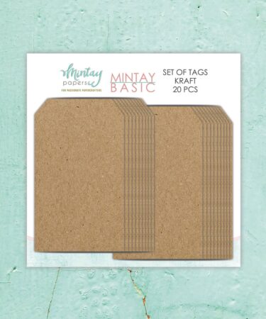 MINTAY -  Basic - Set Tags Kraft 20 pezzi