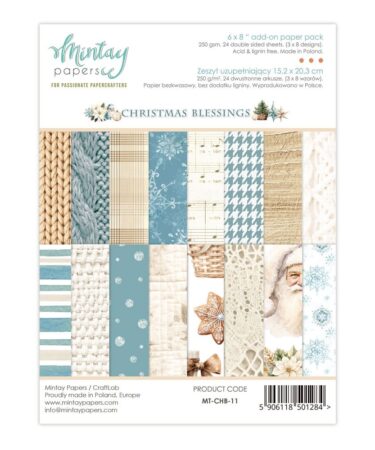MINTAY - COLLEZIONE CHRISTMAS BLESSINGS -  Add-On Paper Pack (6"x8")