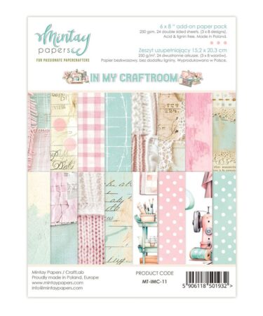 MINTAY - COLLEZIONE IN MY CRAFTROOM -, Add-On Paper Pack (6"x8")