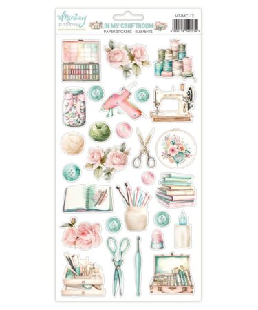 MINTAY - COLLEZIONE IN MY CRAFTROOM -Paper Stickers - Element (6"x12")