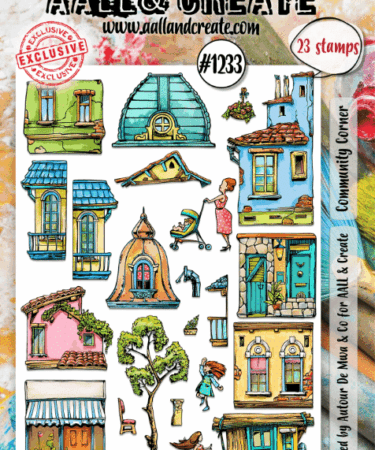 AALL & CREATE - #1233 - A5 Stamp Set - Community Corner