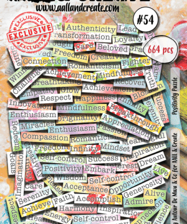 AALL & CREATE - #54 - A6 Ephemera Die-Cuts - Positivity Puzzle