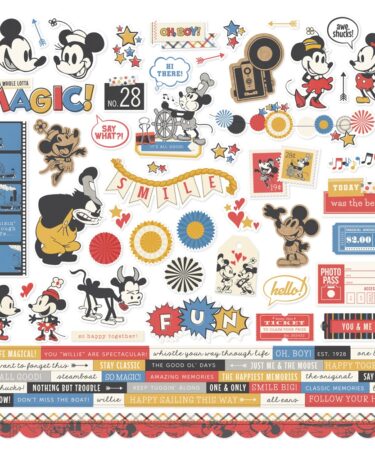 SIMPLE STORIES - COLLEZIONE Say Cheese Classic Mouse - Cardstock Stickers