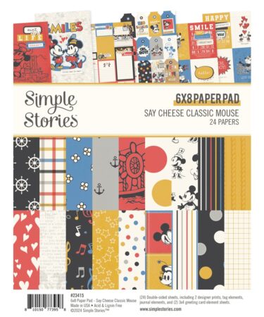 SIMPLE STORIES - COLLEZIONE Say Cheese Classic Mouse -  6x8 Pad