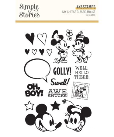 SIMPLE STORIES - COLLEZIONE Say Cheese Classic Mouse - Stamps