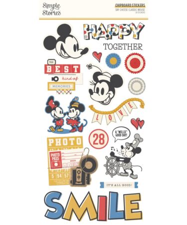 SIMPLE STORIES - COLLEZIONE Say Cheese Classic Mouse - 6x12 Chipboard