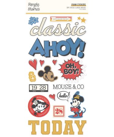 SIMPLE STORIES - COLLEZIONE Say Cheese Classic Mouse - Foam Stickers
