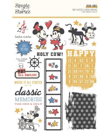SIMPLE STORIES - COLLEZIONE Say Cheese Classic Mouse - Rub Ons