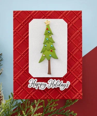 Alternative view of SPELBINDERS - Argyle Plaid 3D Embossing Folder