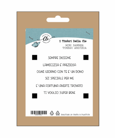 I TIMBRI DELLA CLE - MINI BANNER STRIP - TIMBRO AMICIZIA