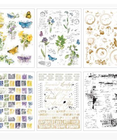 Alternative view of 49 & MARKET - Collezione  Curators Botanical Rub-Ons 6"X8" 6 Sheets