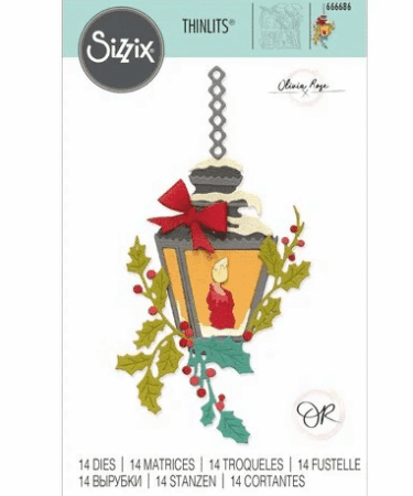 SIZZIX -Thinlits Die by Olivia Rose Lamp Light (14pcs)
