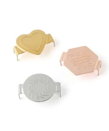 Alternative view of We R Charm Stapler Charm 12/Pkg - Metallic Multi Shape