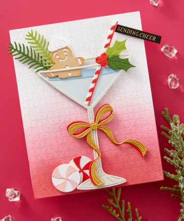 Alternative view of SPELLBINDERS - Christmas Cocktails Etched Dies