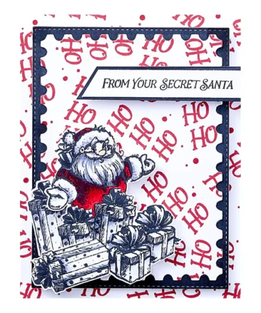 Alternative view of SPELLBINDERS - Ranger Sketched Santas Clear Stamp Set