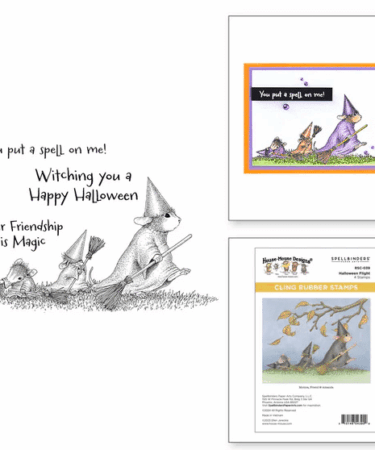 SPELLBINDERS -  Halloween Flight Cling Rubber Stamp Set