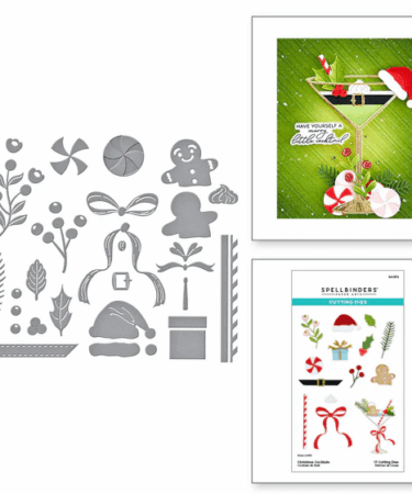 SPELLBINDERS - Christmas Cocktails Etched Dies